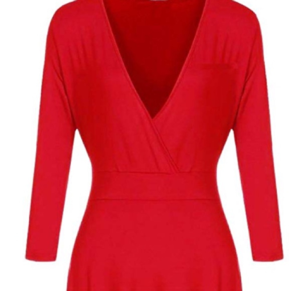 Red:Wherever You Go I Go ! Plus Size Maxi Dress - image 4